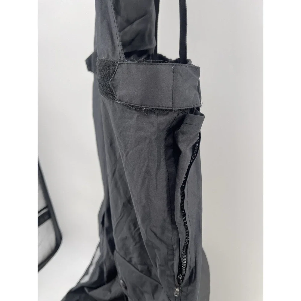 Y2K Vintage Harley-Davidson Bib Overalls Black Motorcycle Cargo Pants XS